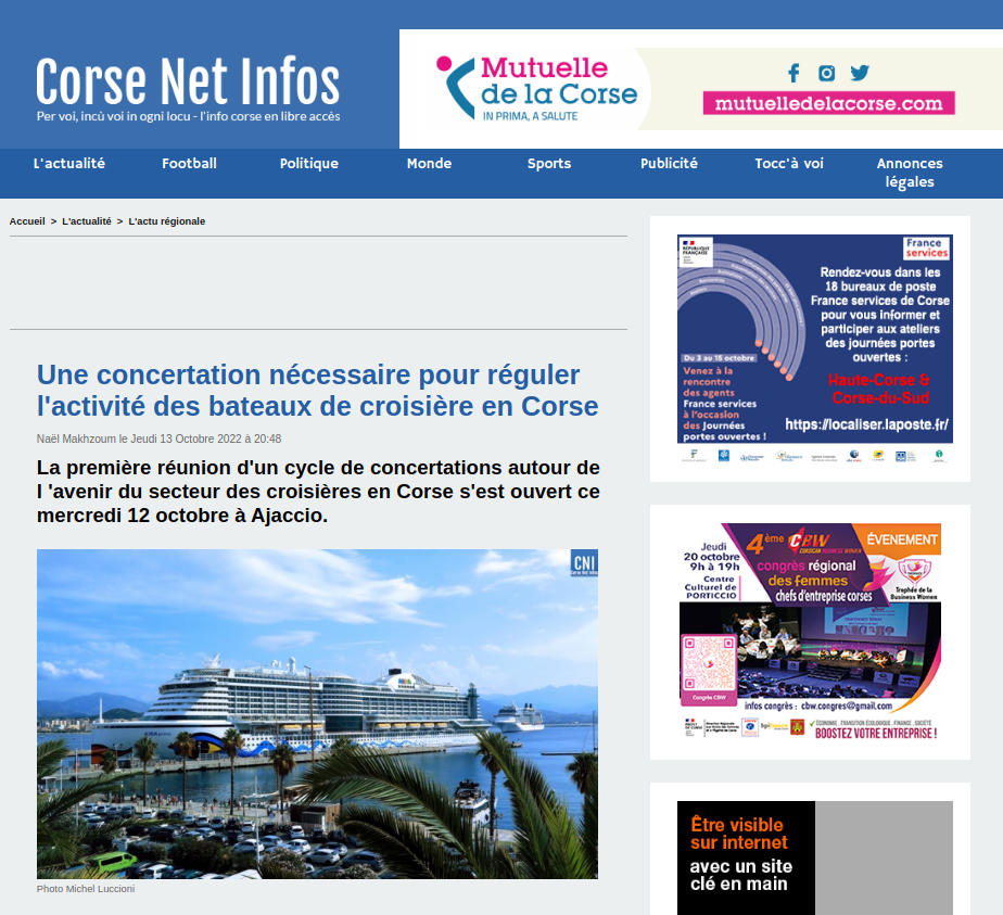 https://www.corsenetinfos.corsica/Une-concertation-necessaire-pour-reguler-l-activite-des-bateaux-de-croisiere-en-Corse_a67424.html