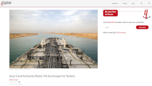 https://gcaptain.com/suez-canal-authority-raises-toll-surcharges-for-tankers/